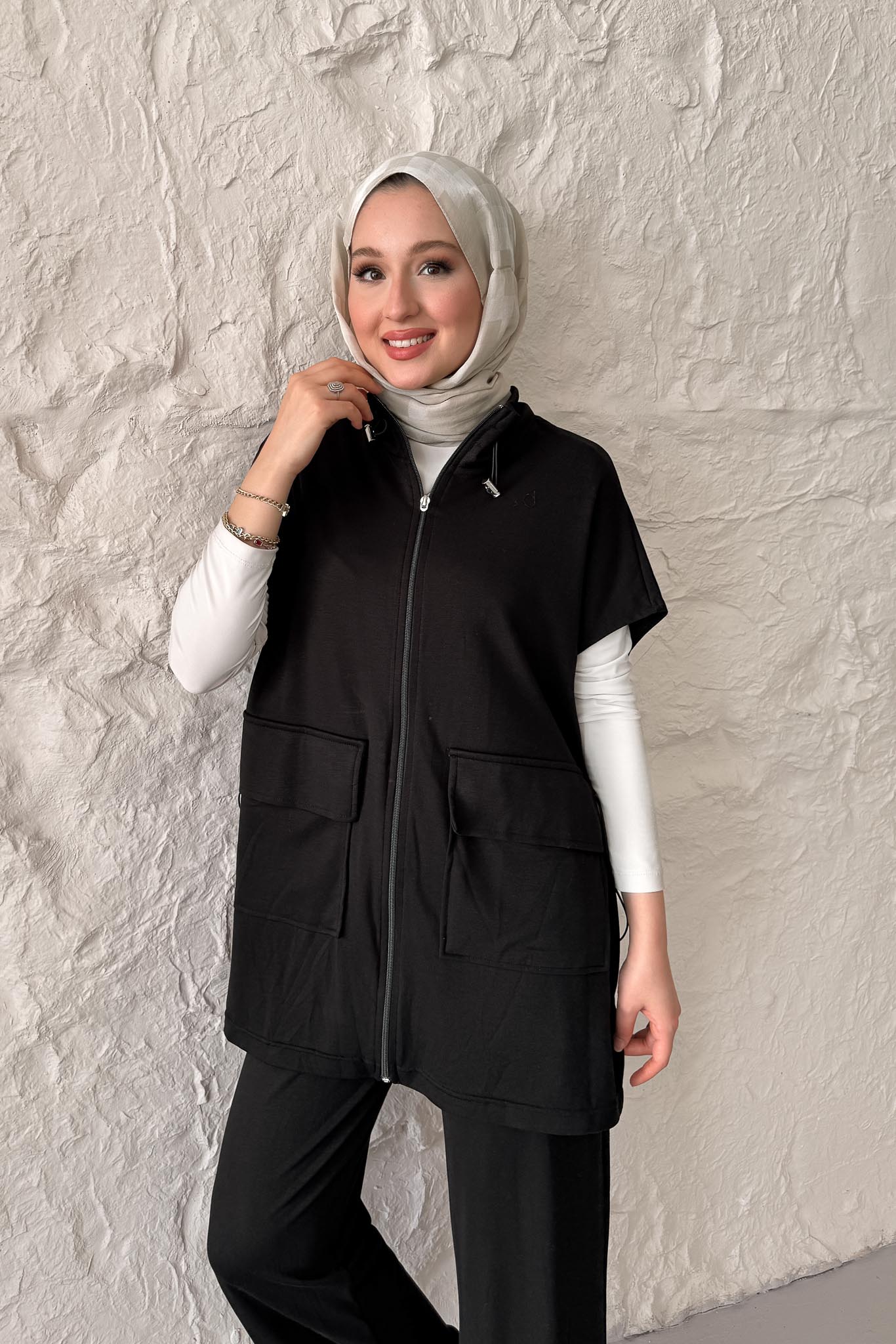 Seyran Pleated Dress Beige