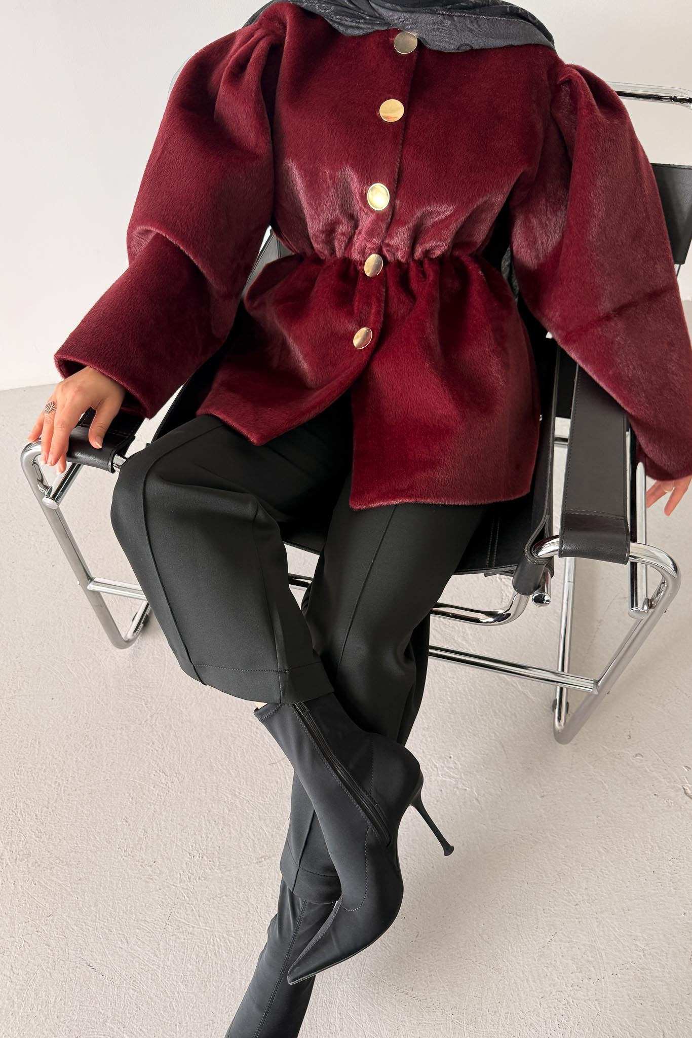 Ajda Pleated Skirt Set Petrol