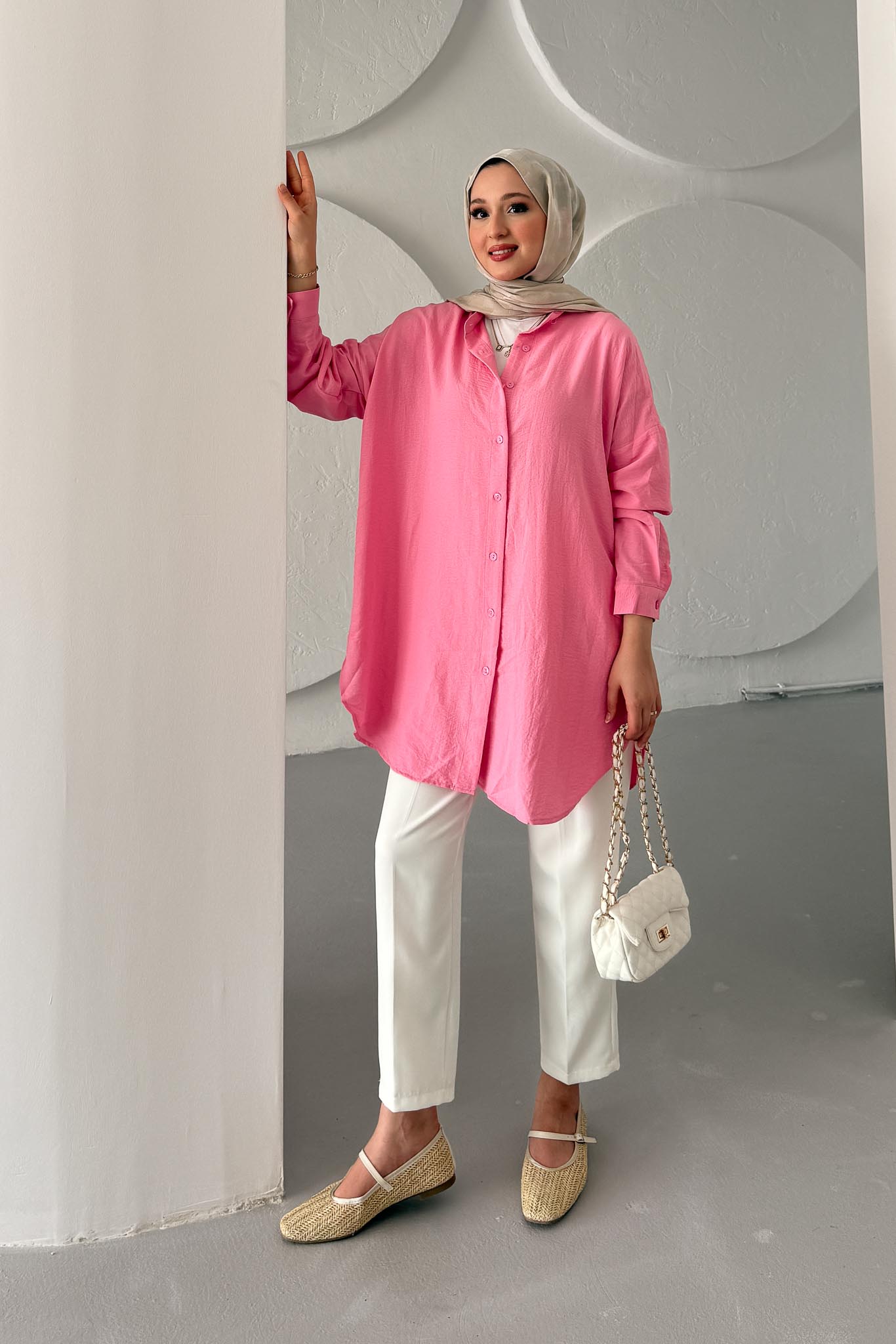 Carina Gömlek Pembe