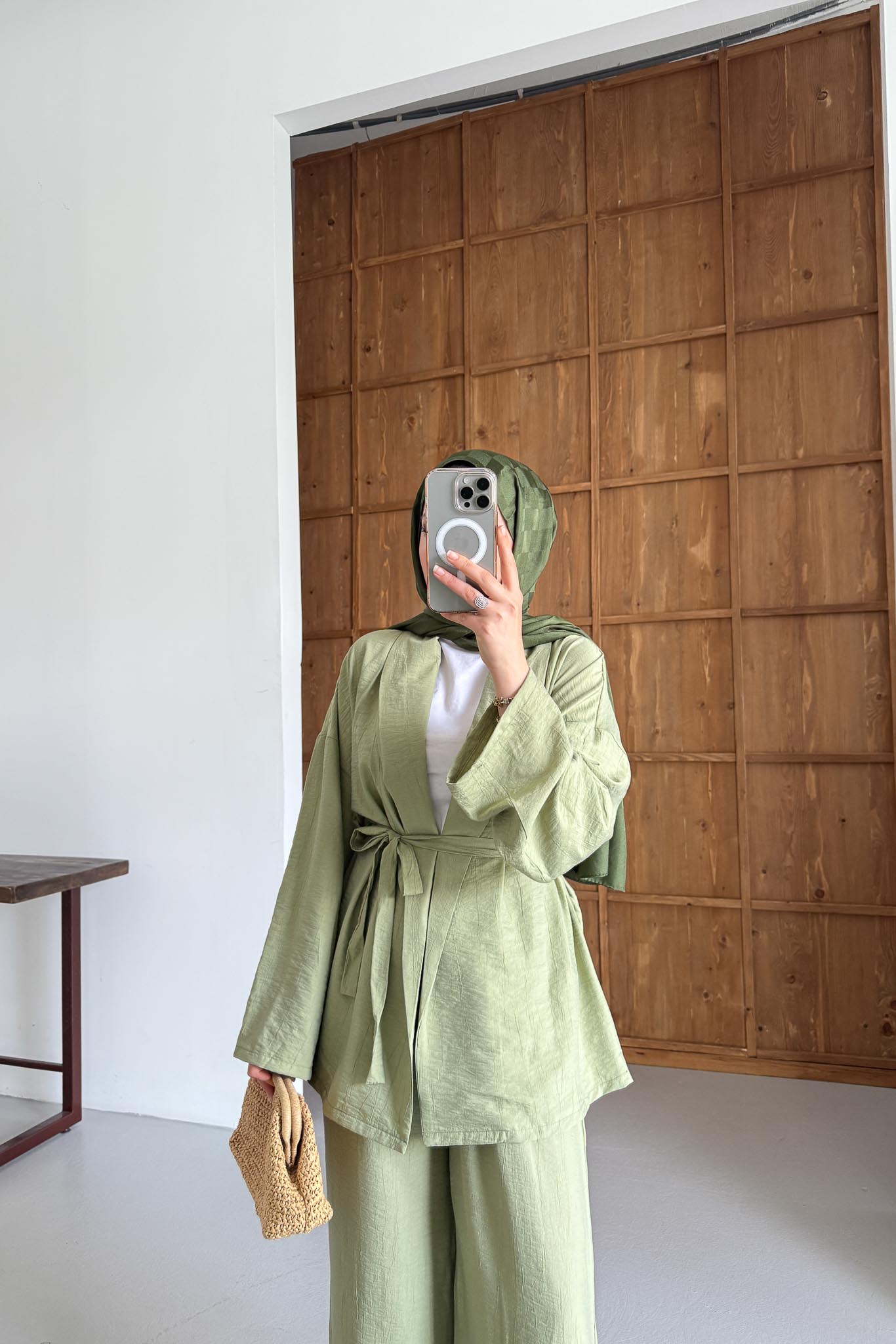 Mishel Kimono Takım Su Yeşili