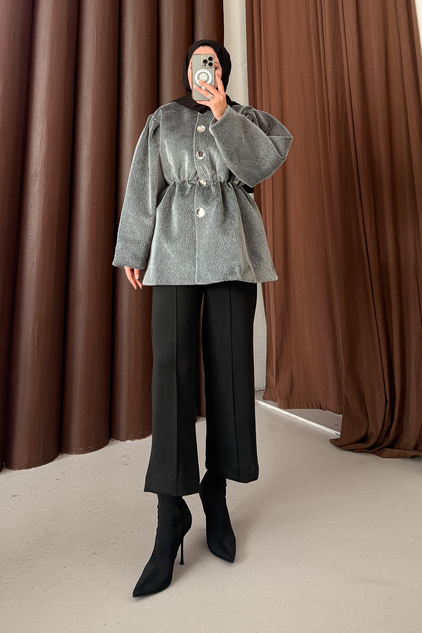 Ajda Pleated Skirt Set Petrol