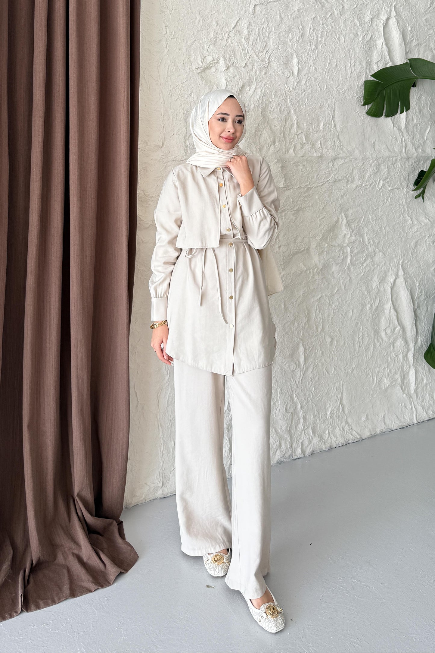 Ales Shoulder Lace Shirt Ecru