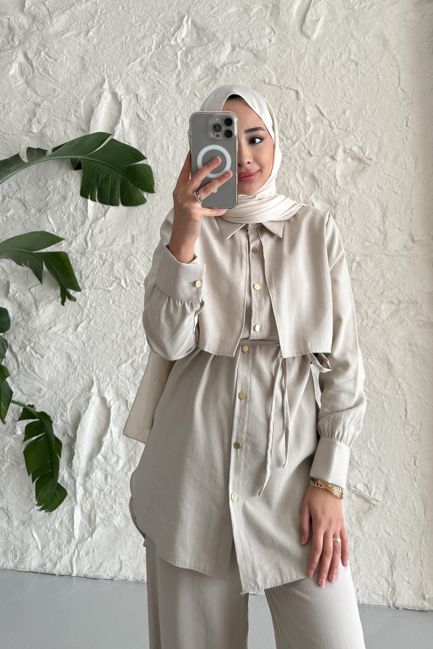 Ales Shoulder Lace Shirt Ecru