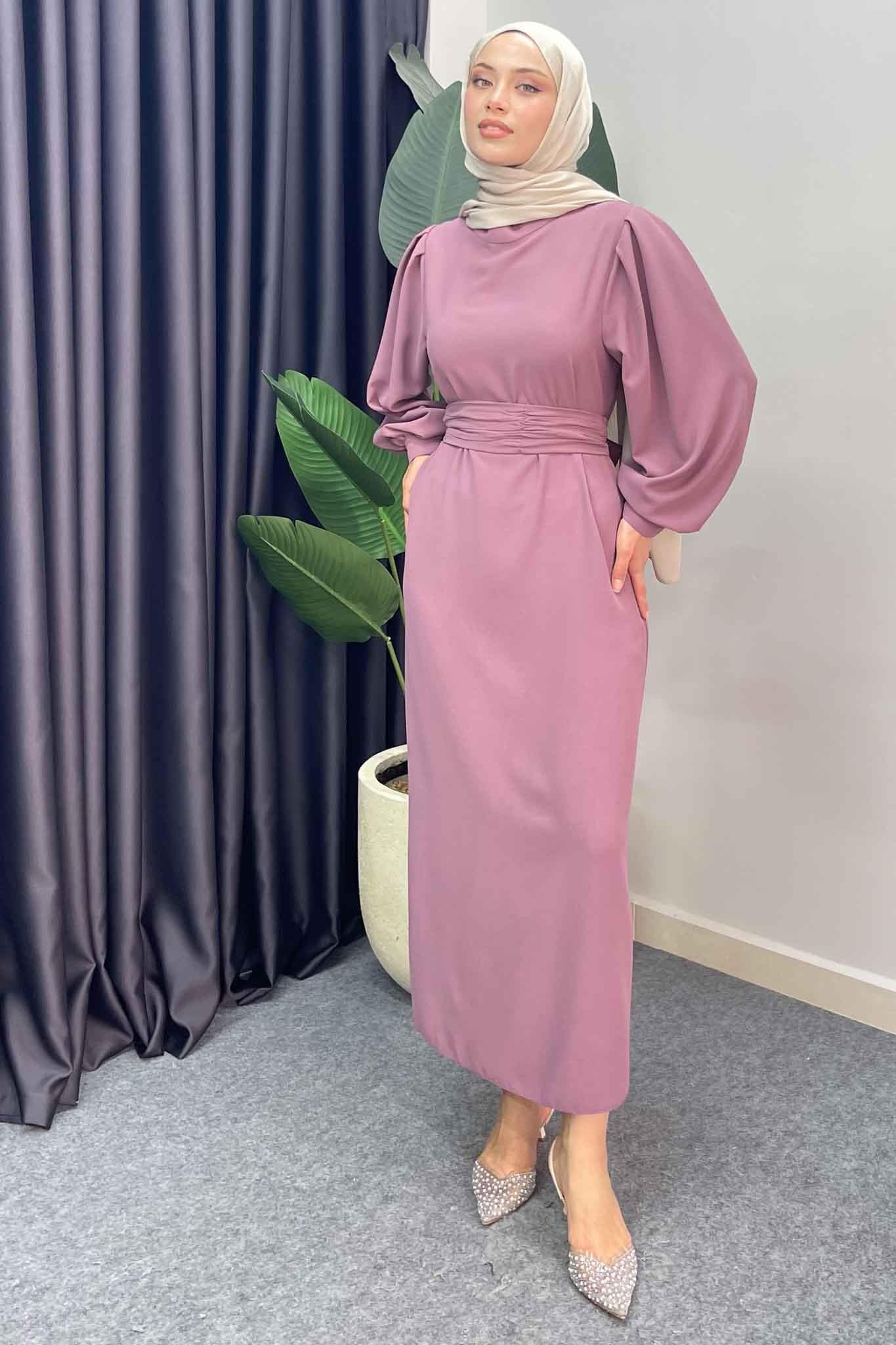 Yeni Hürrem Abiye Elbise Gül Kurusu