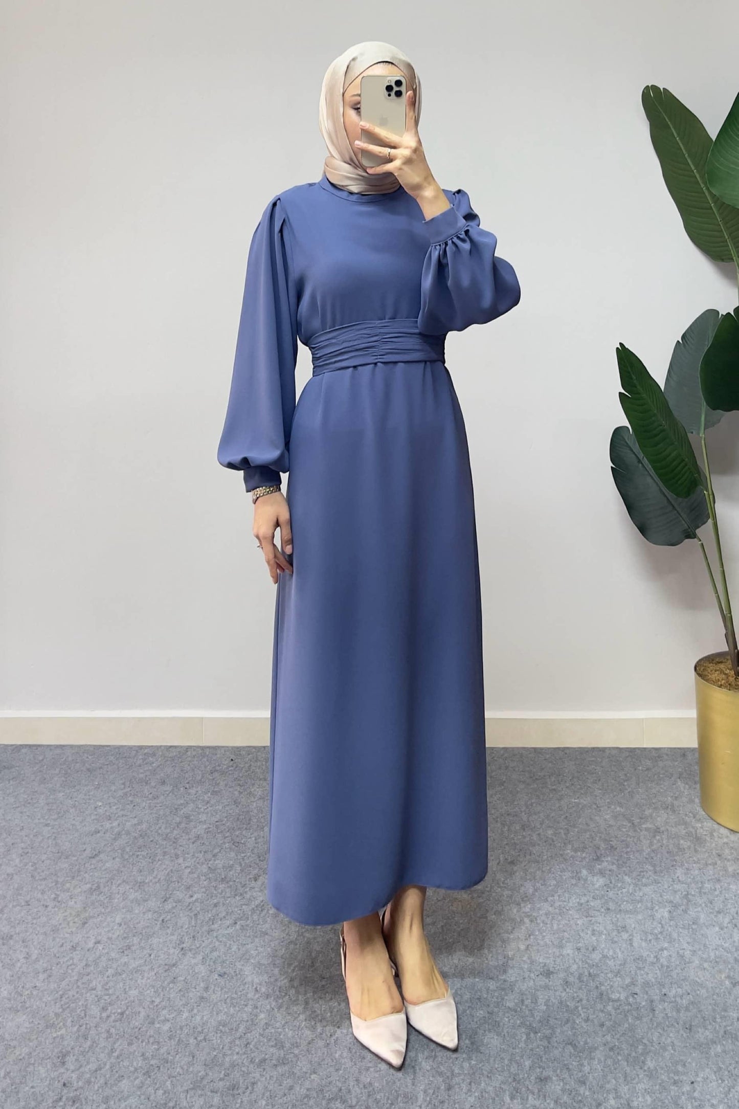 Yeni Hürrem Abiye Elbise Lila