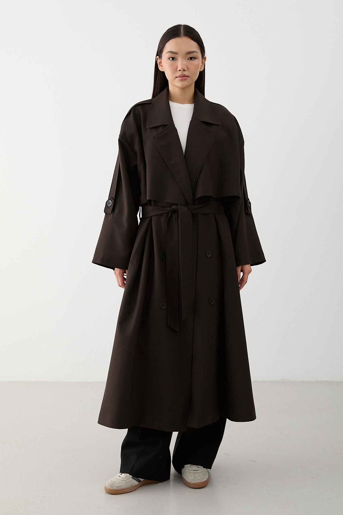 Prime Trench Coat Oil Green