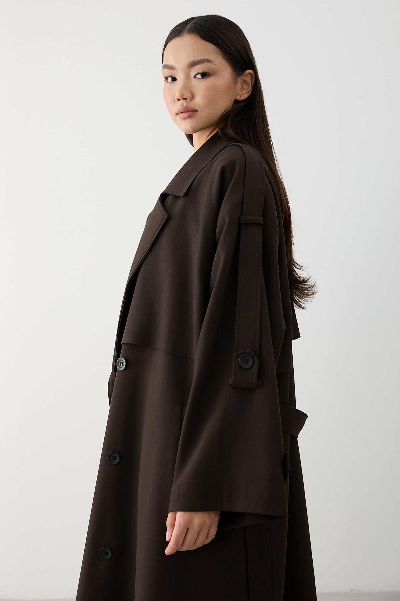 Prime Trench Coat Oil Green