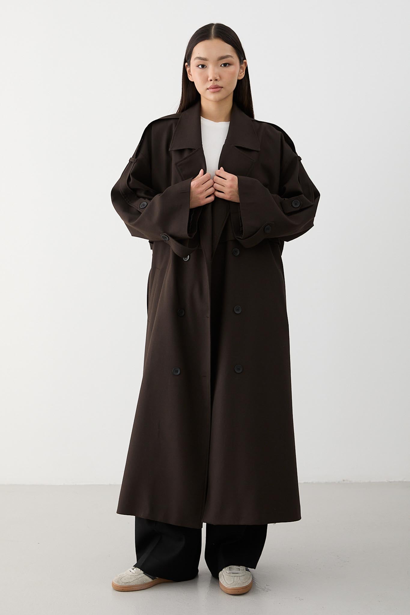 Prime Trench Coat Oil Green