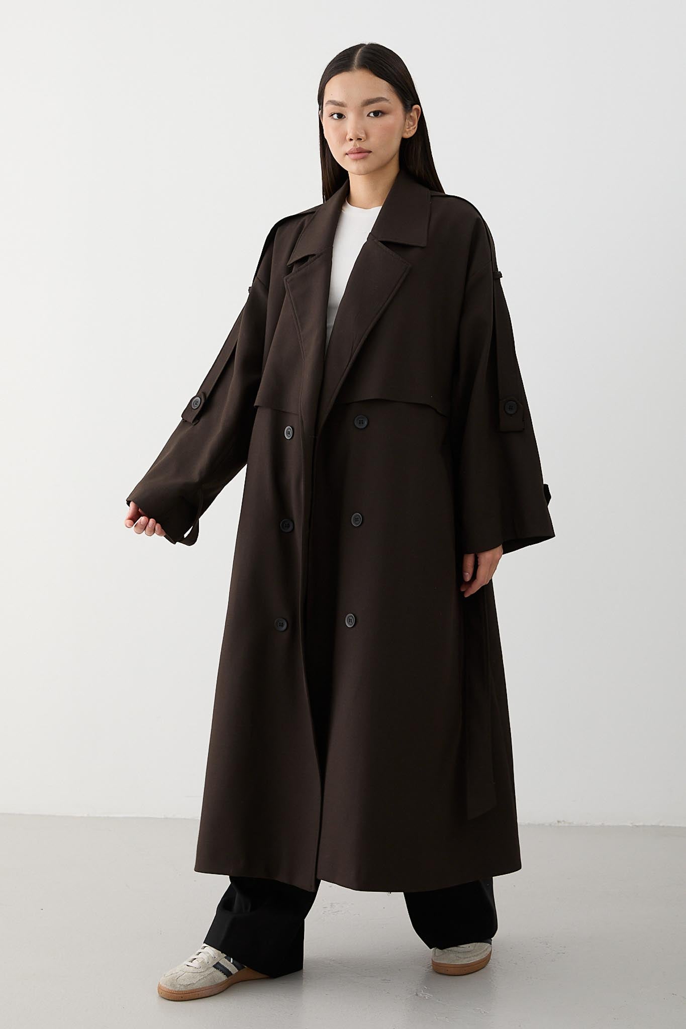 Prime Trench Coat Oil Green