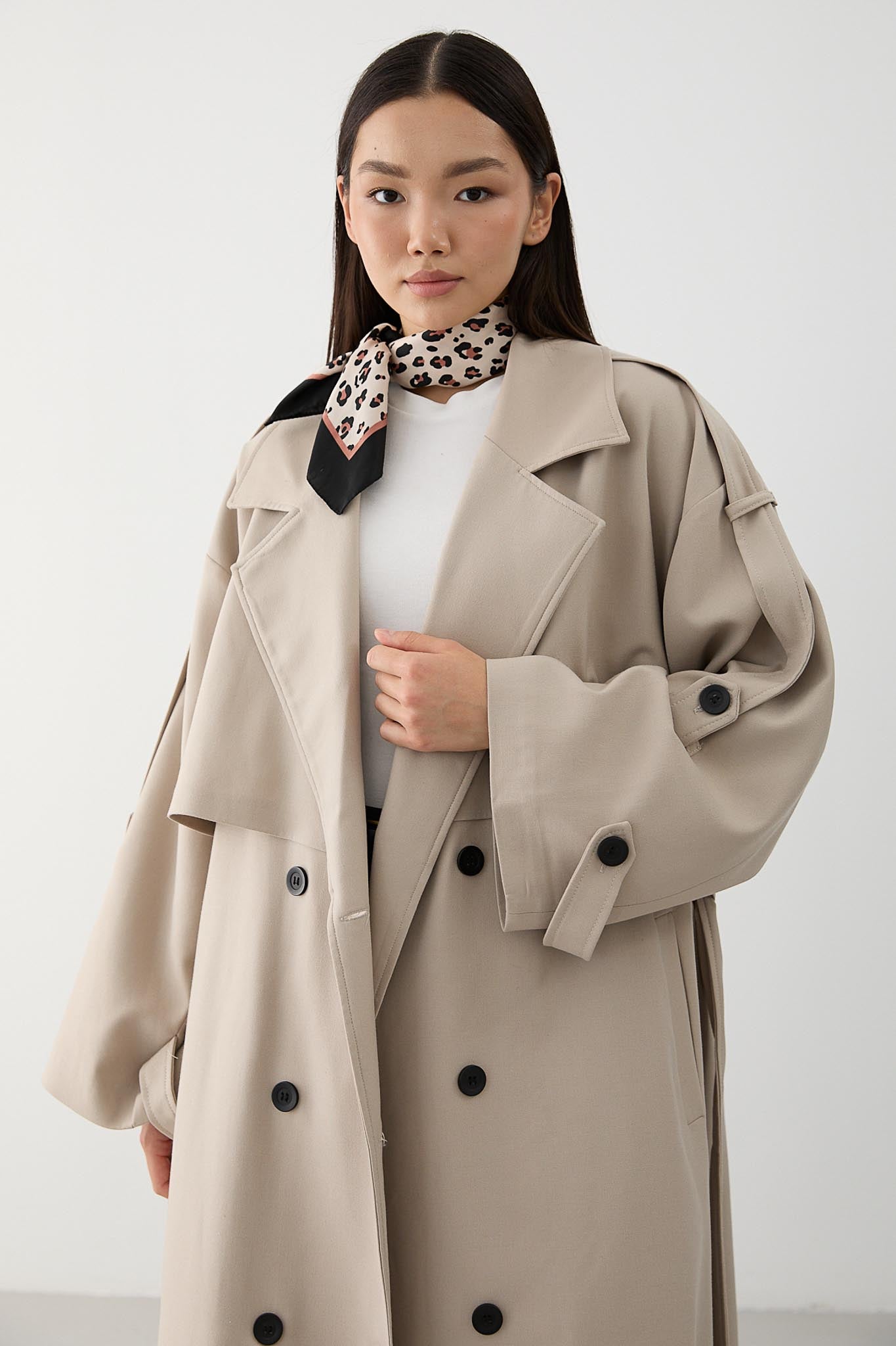 Prime Trench Coat Oil Green