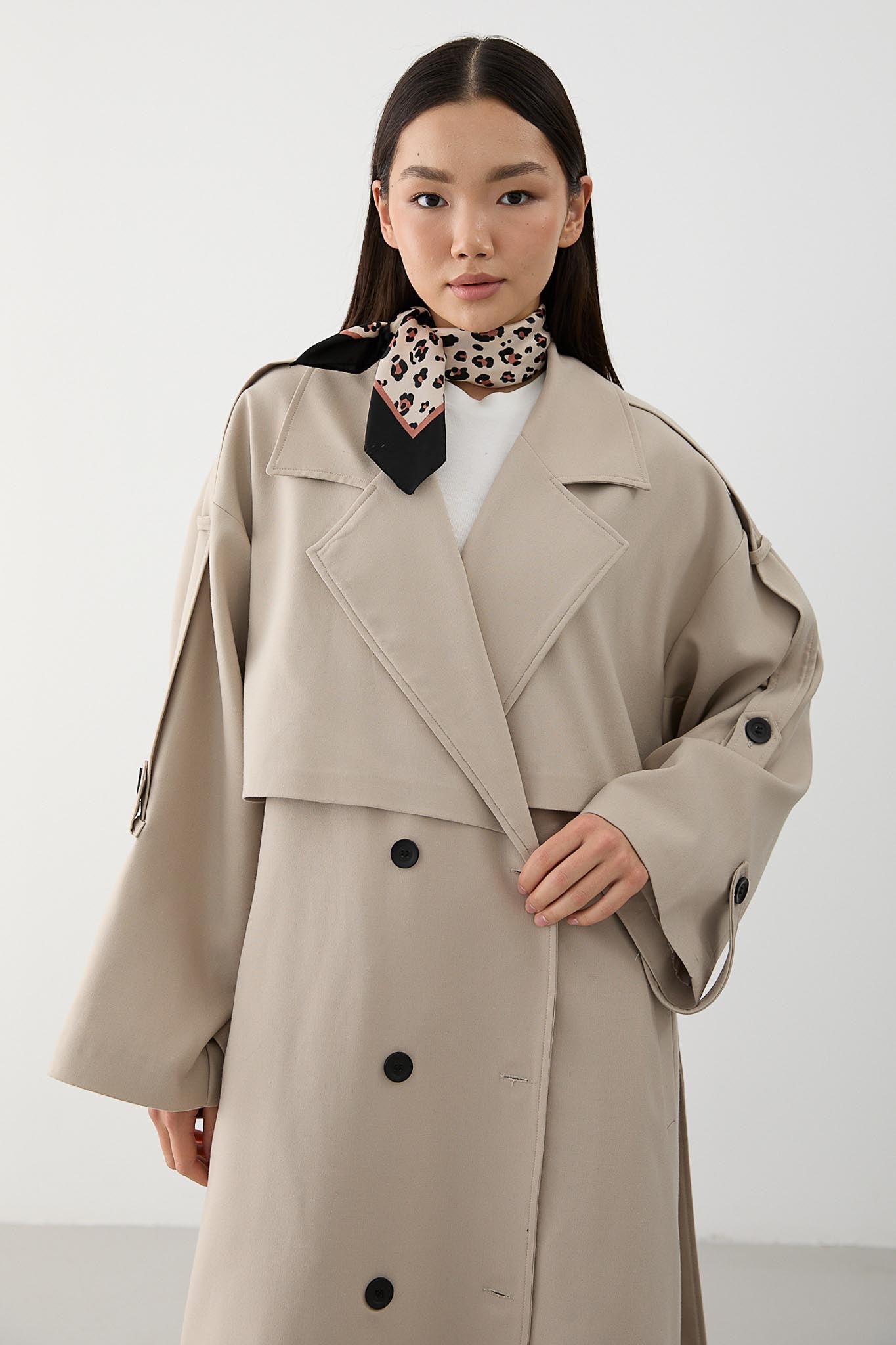 Prime Trench Coat Oil Green