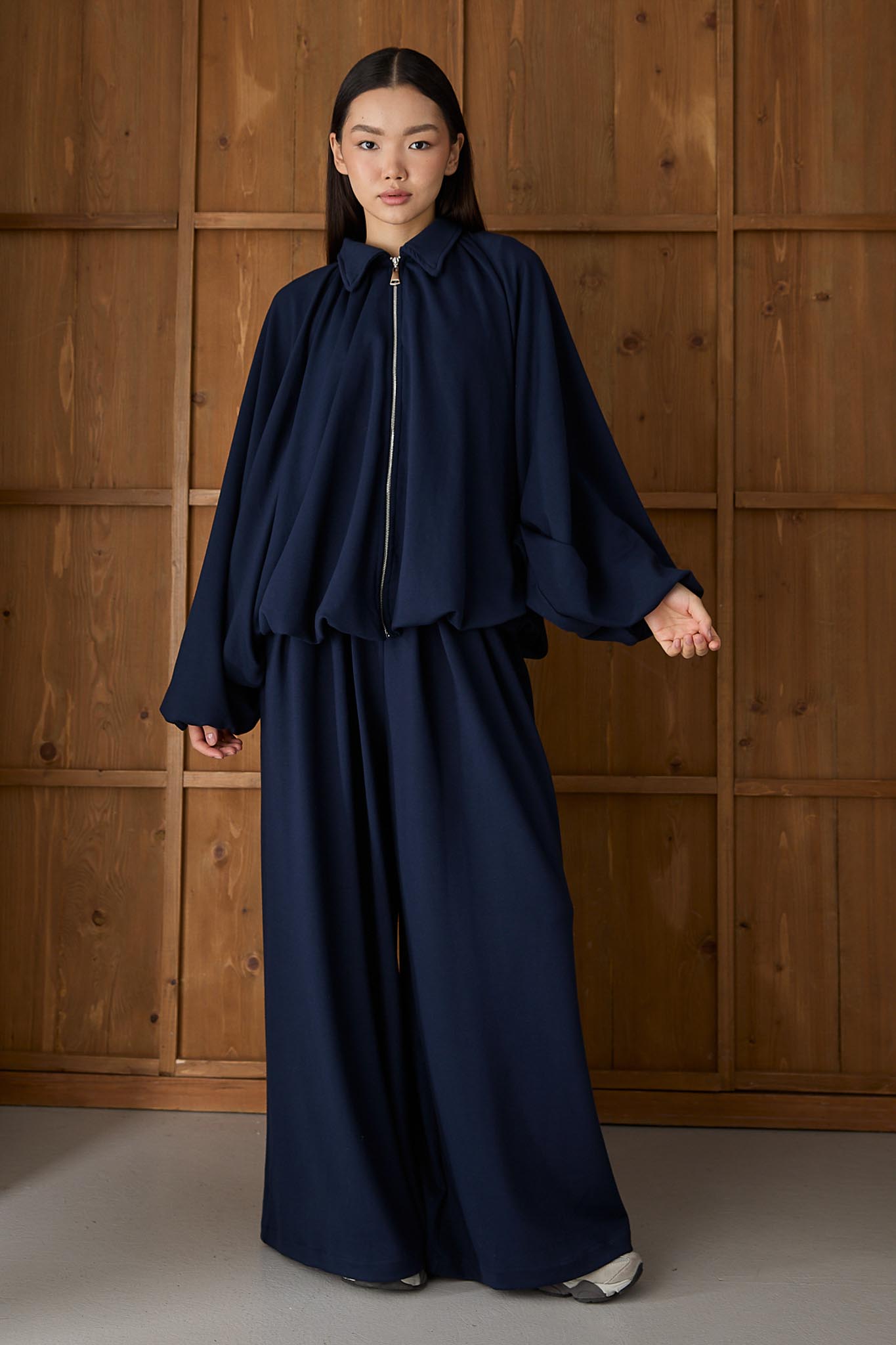 Ajda Pleated Skirt Set Petrol
