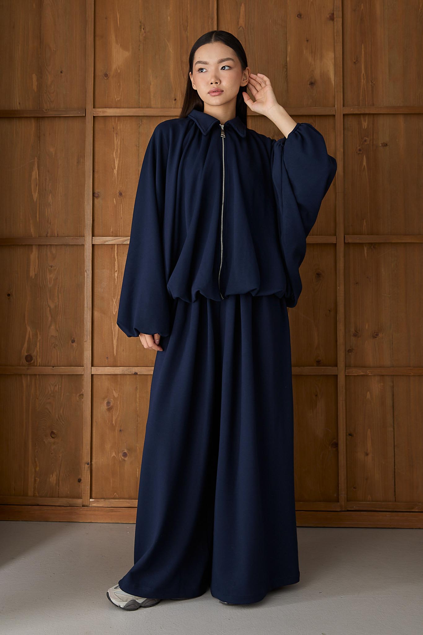 Ajda Pleated Skirt Set Petrol