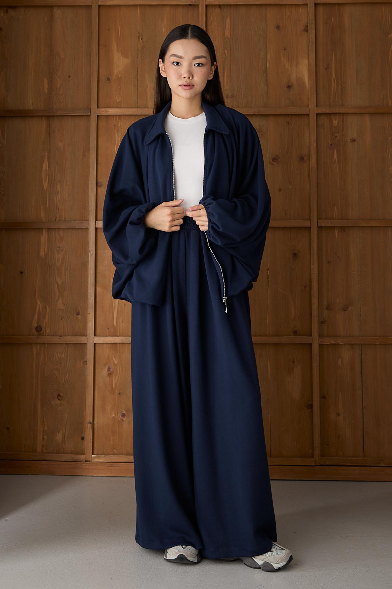 Ajda Pleated Skirt Set Petrol