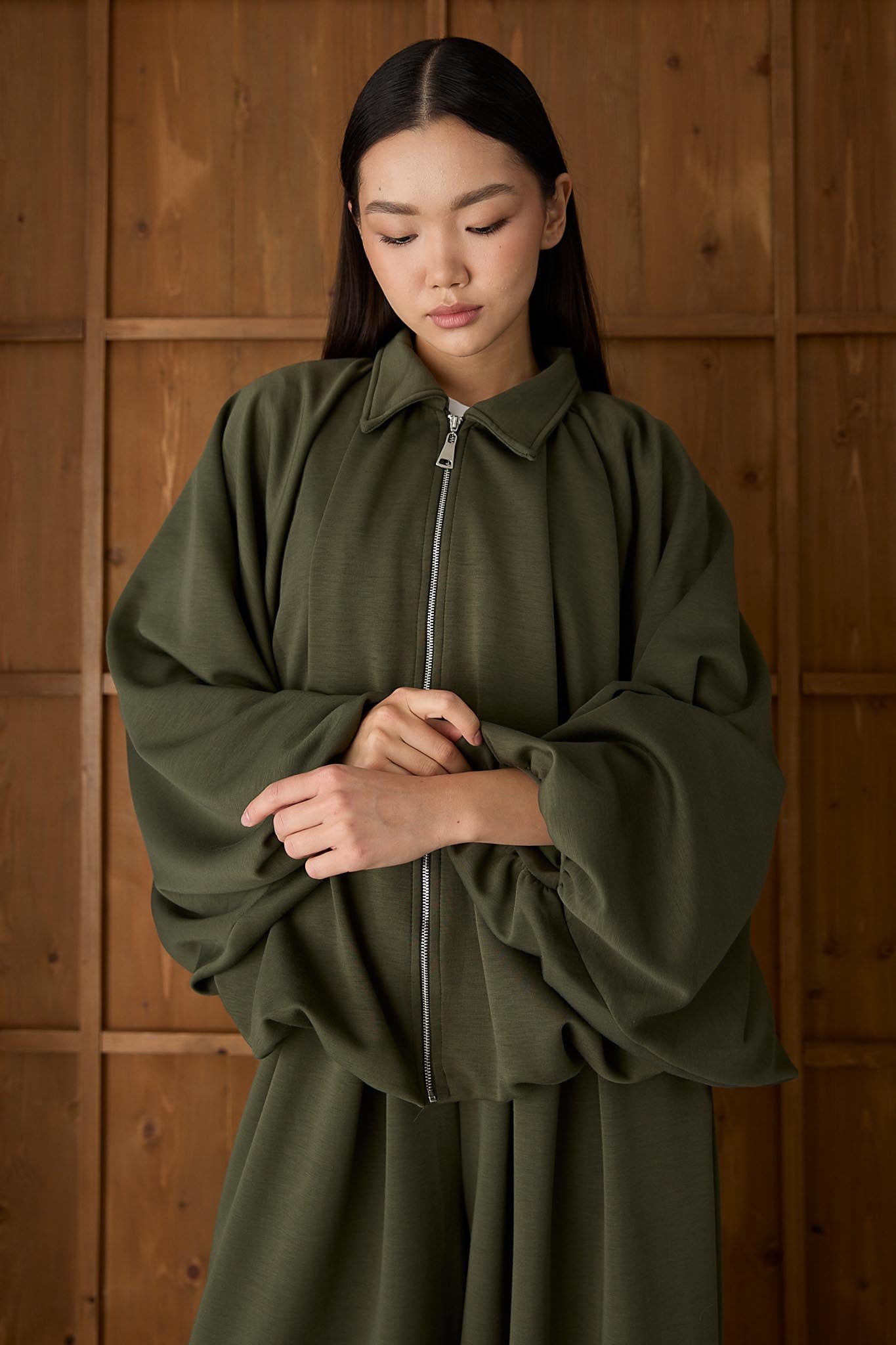 Ajda Pleated Skirt Set Petrol