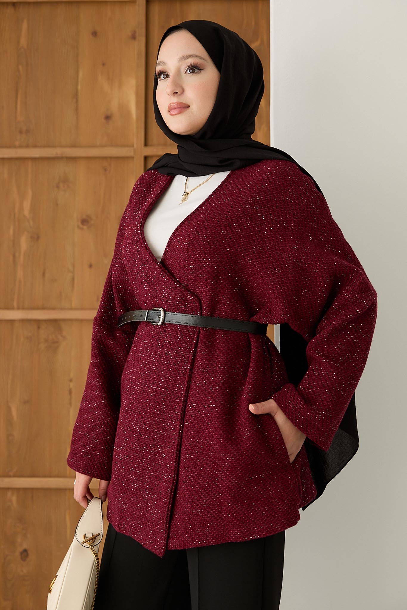 Ajda Pleated Skirt Set Petrol