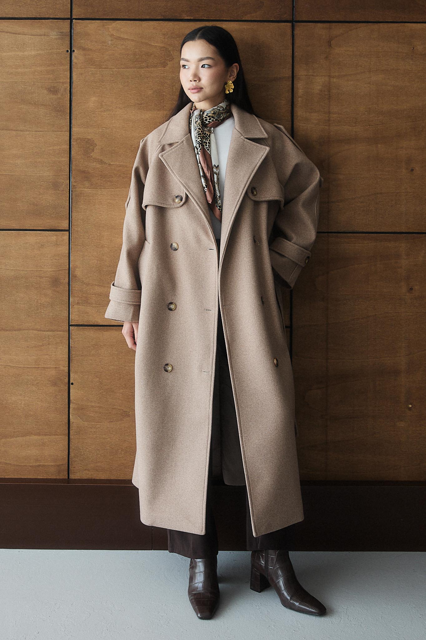 Prime Trench Coat Oil Green