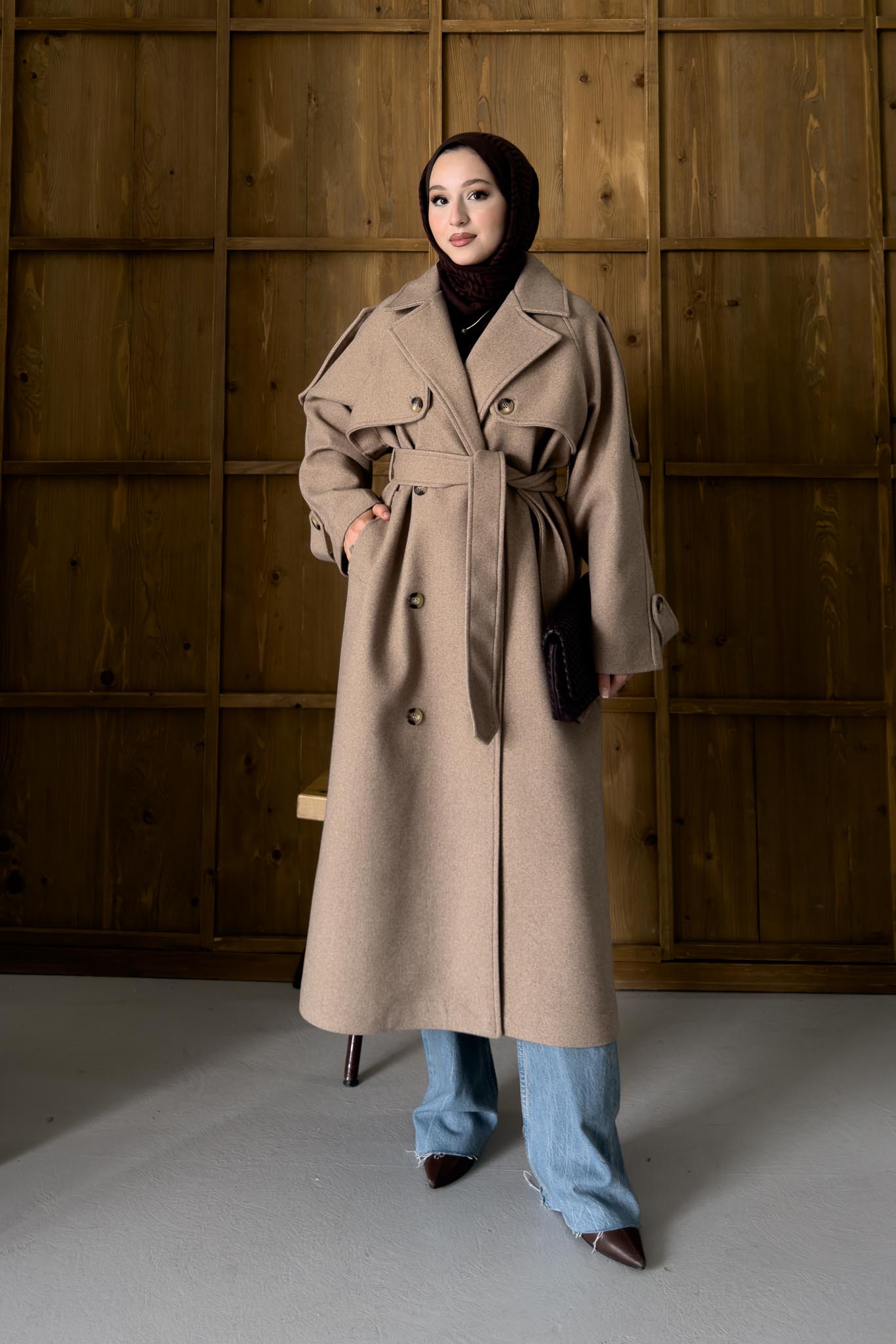 Prime Trench Coat Oil Green