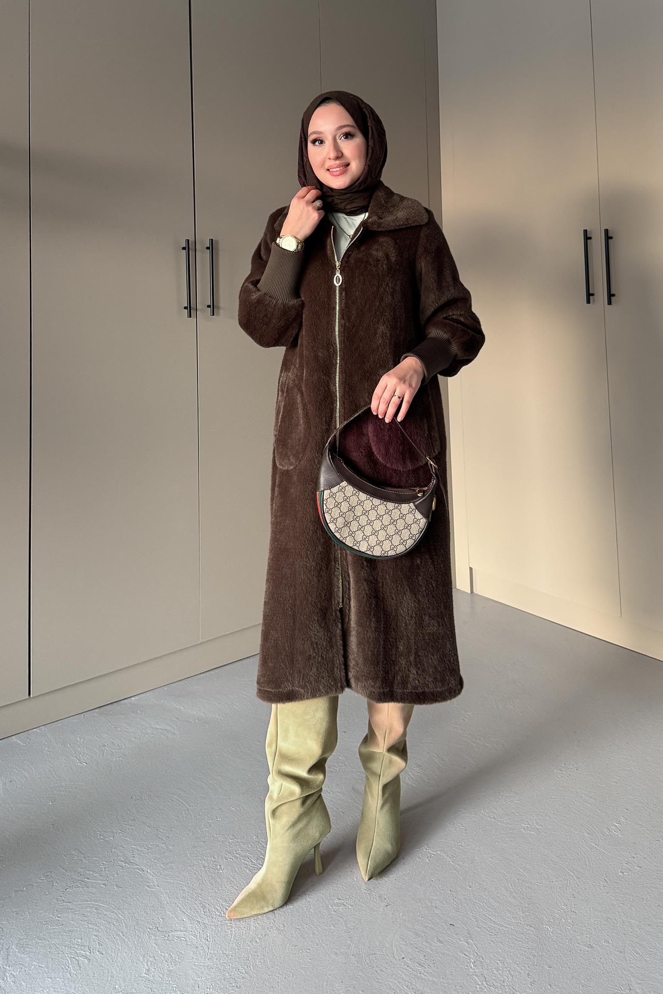 Angora Coat Baby Blue