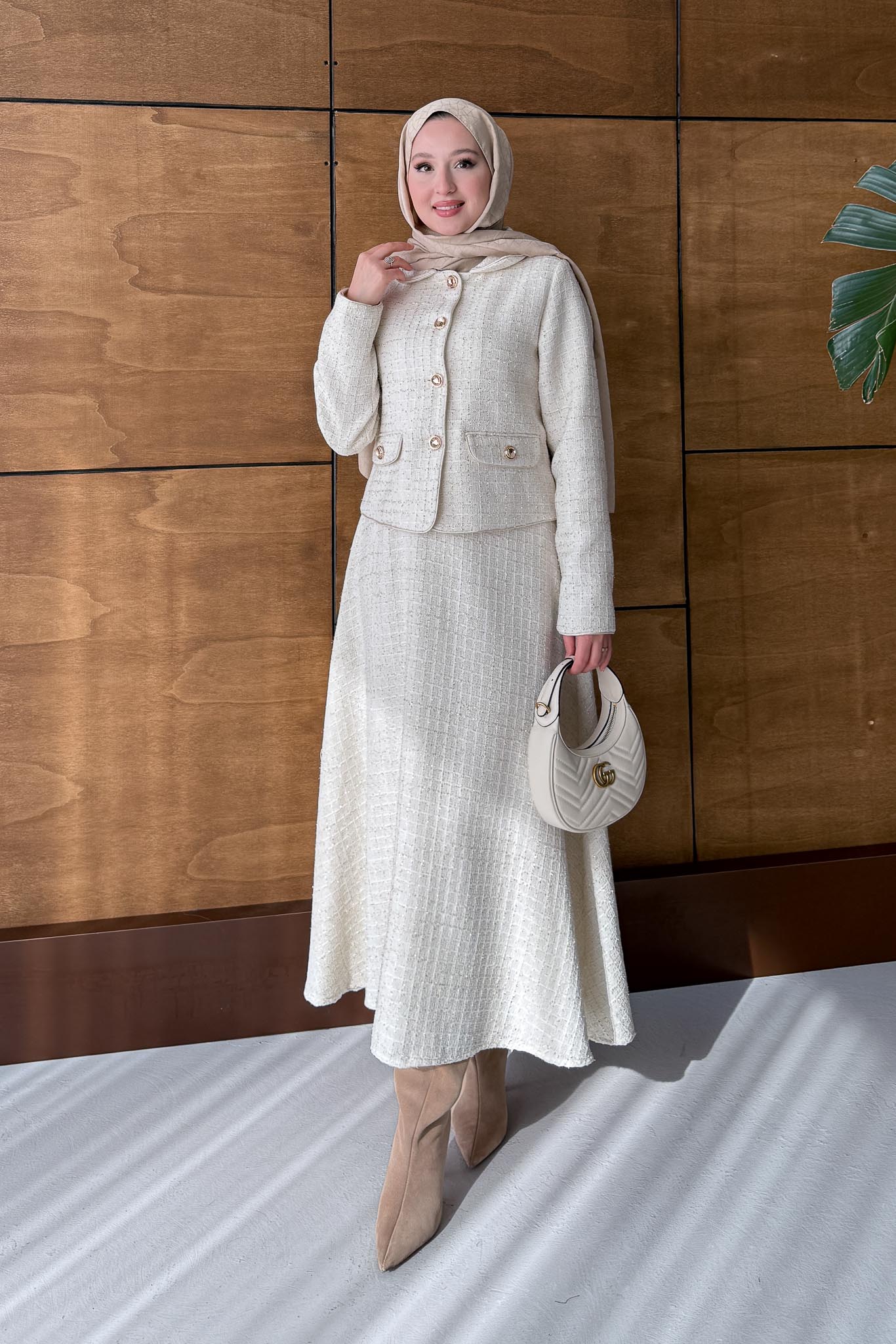 Cama Tüvit Takım Ekru