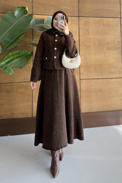 Cama Tüvit Takım Kahverengi