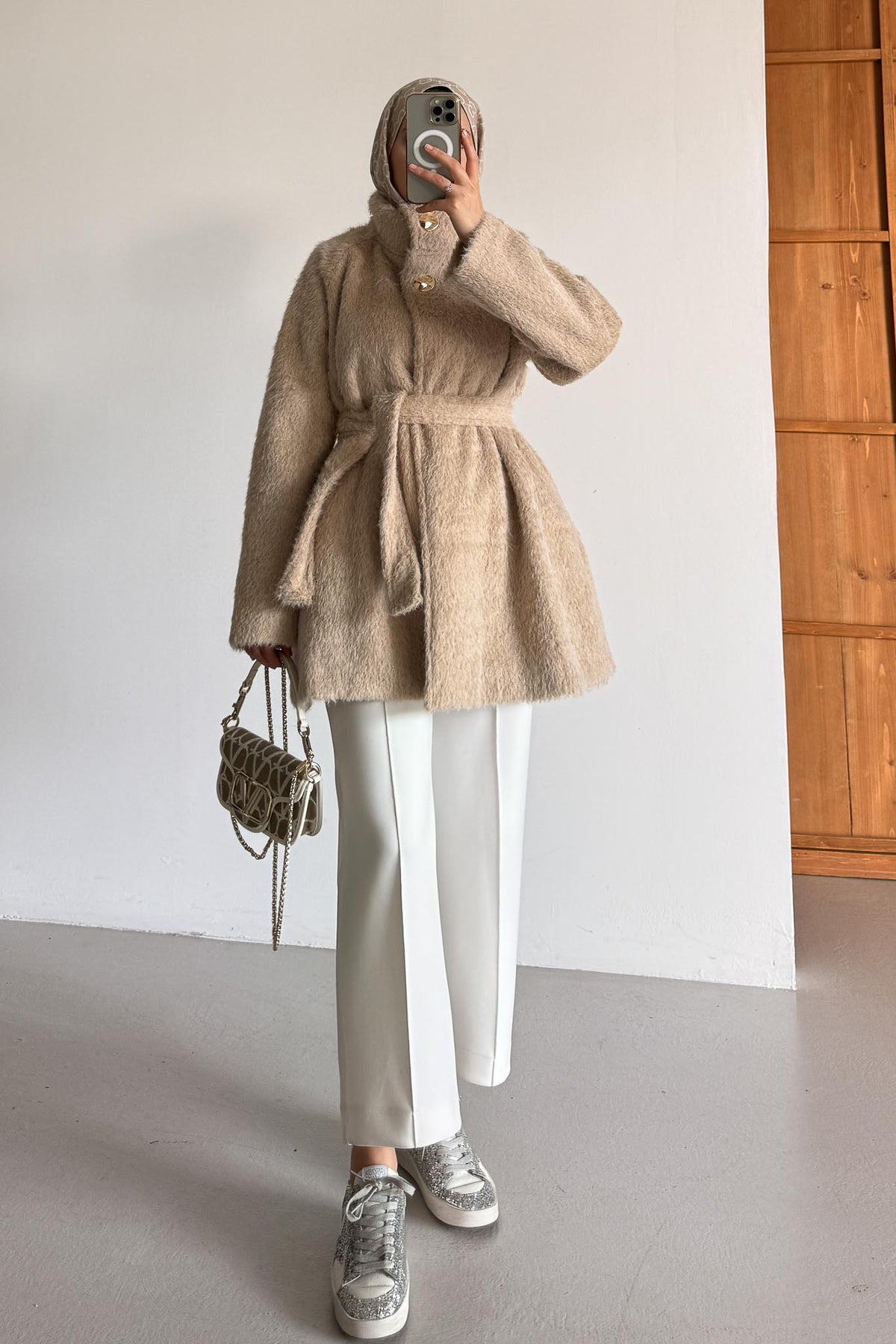 Ajda Pleated Skirt Set Petrol