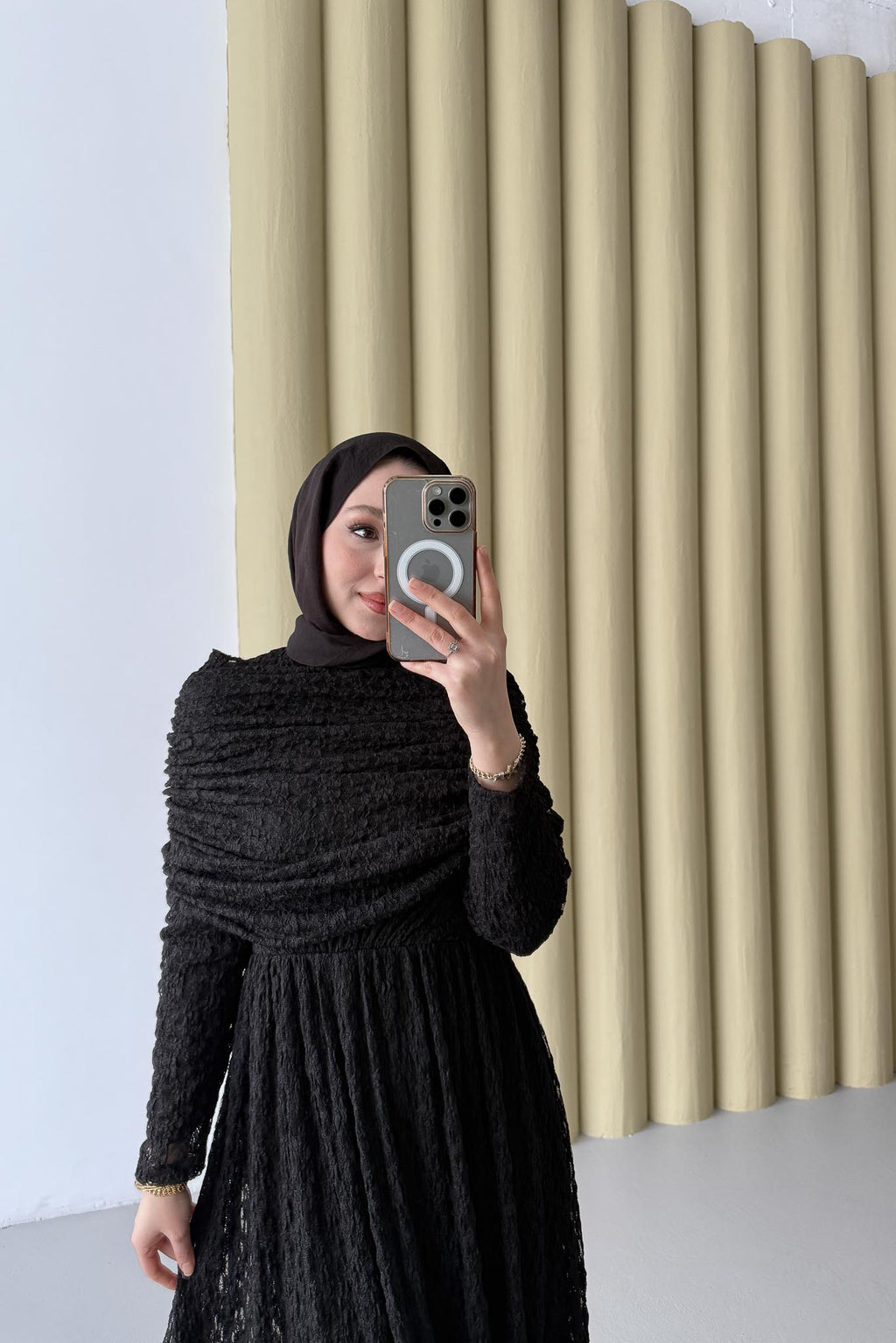 Violet Elbise Siyah