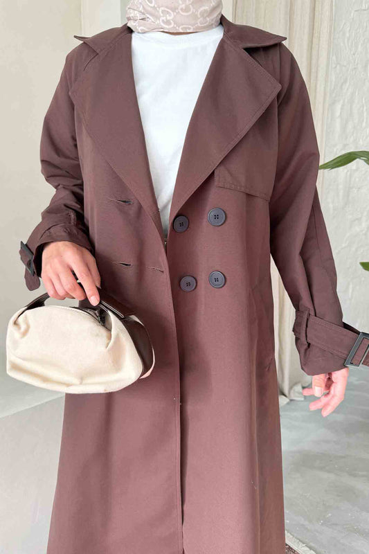 Prime Trench Coat Oil Green