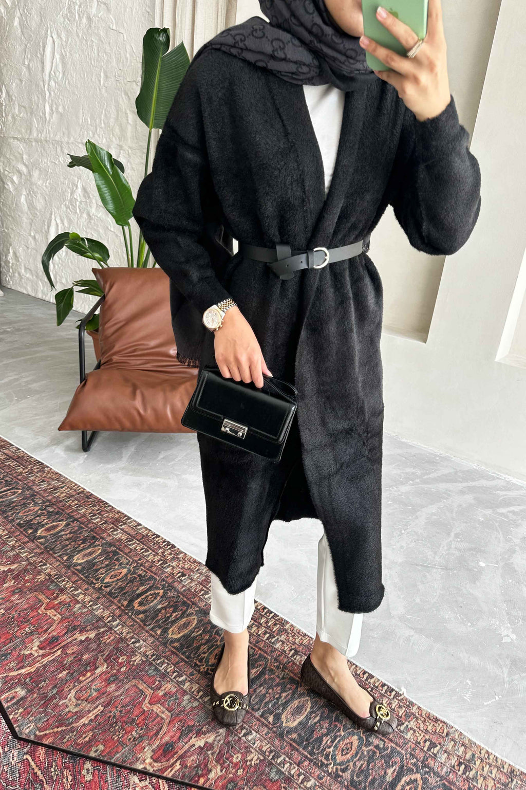 Blenda Angora Hırka Siyah