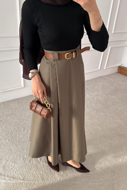 Blok Kemerli Etek Su Yeşili