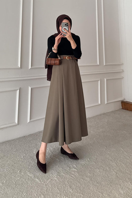 Blok Kemerli Etek Su Yeşili