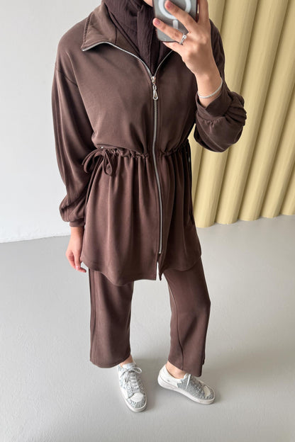 Raul Büzgülü Takım Kahverengi