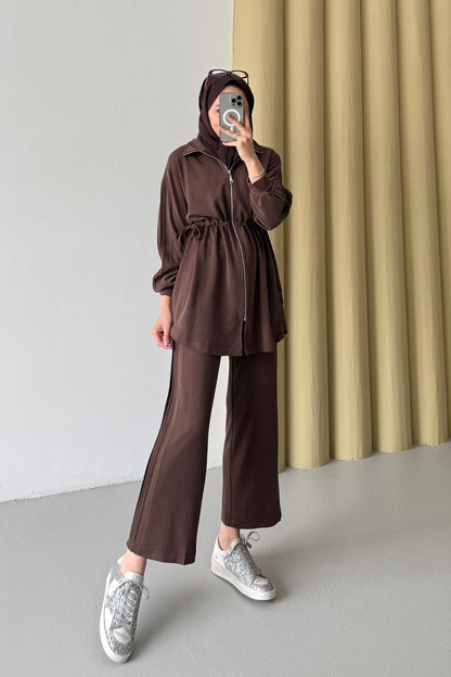 Raul Büzgülü Takım Kahverengi