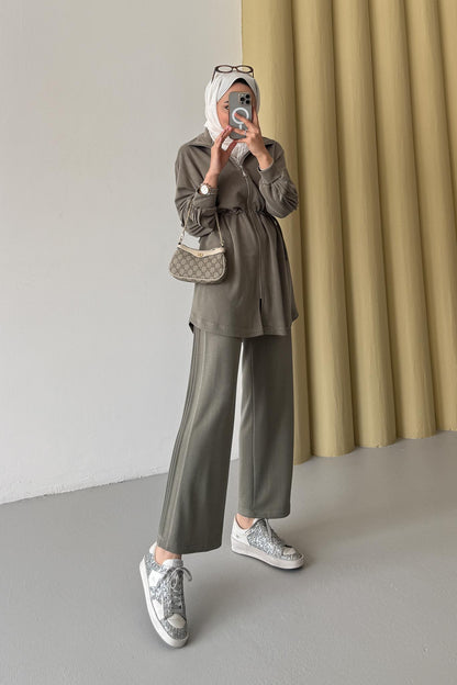 Raul Büzgülü Takım Yağ Yeşili