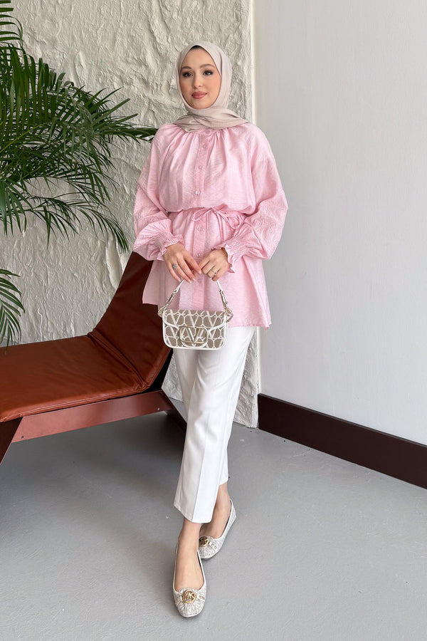 Ales Shoulder Lace Shirt Ecru