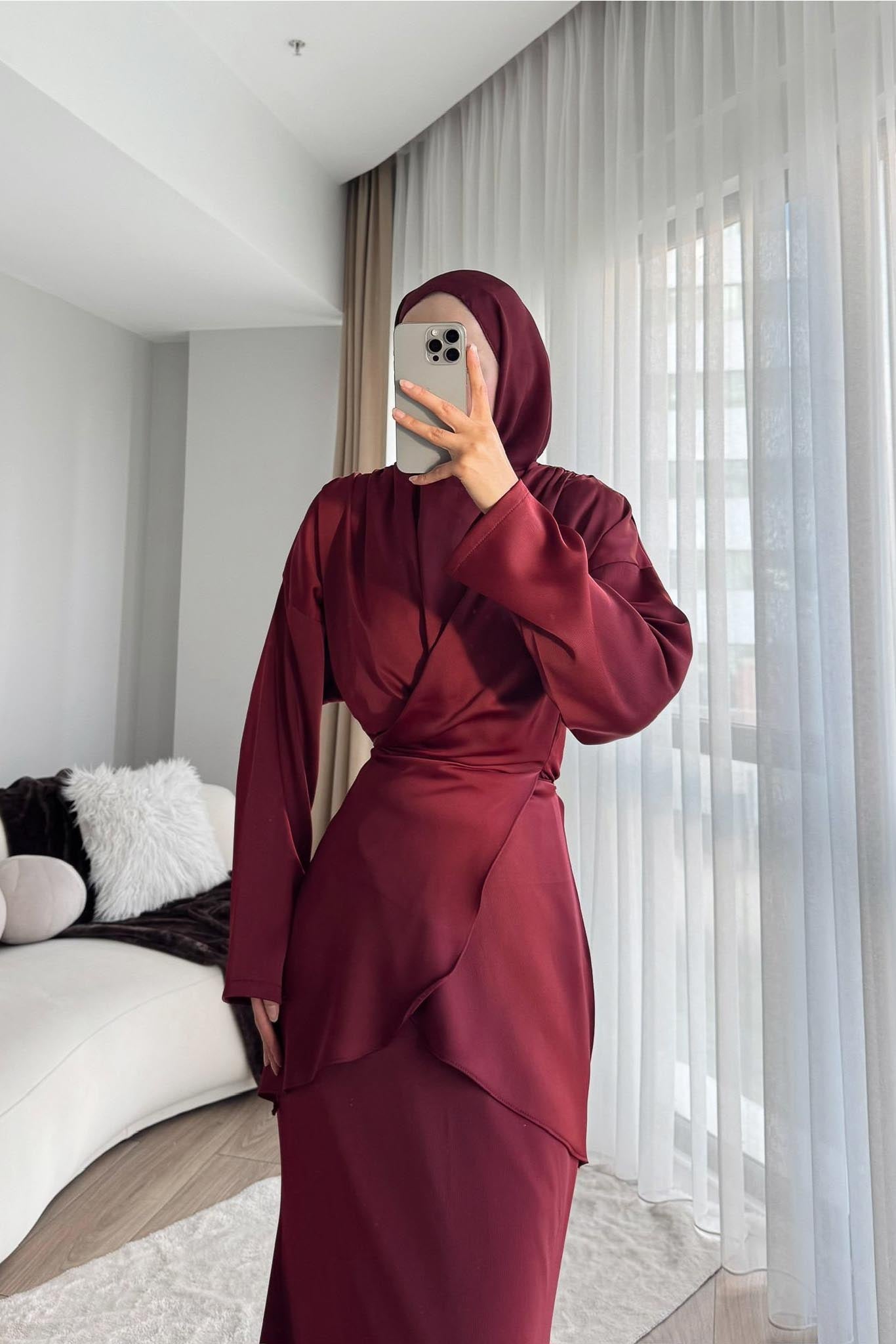 Woven Tweed Skirt Suit Navy Blue