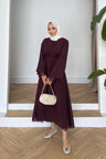 Ajda Pleated Skirt Set Petrol