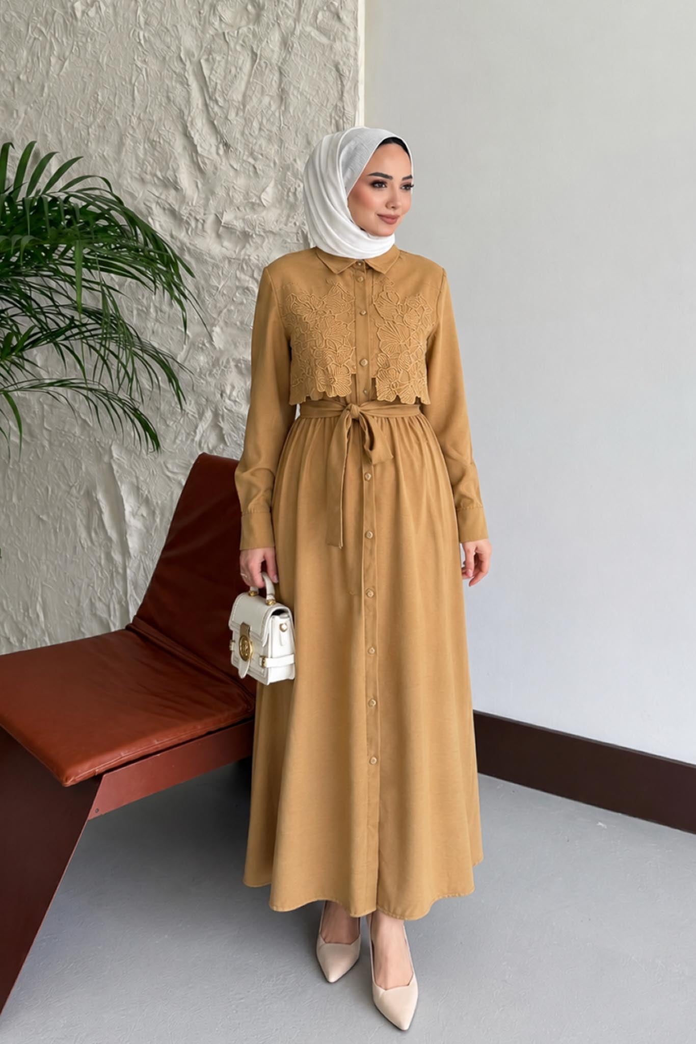 Ajda Pleated Skirt Set Petrol