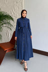 Ajda Pleated Skirt Set Petrol