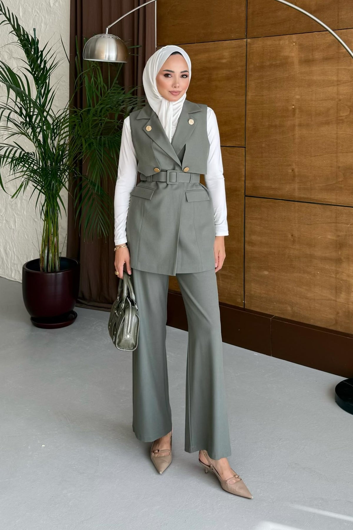 Armia Pleated Detailed Suit Light Lilac