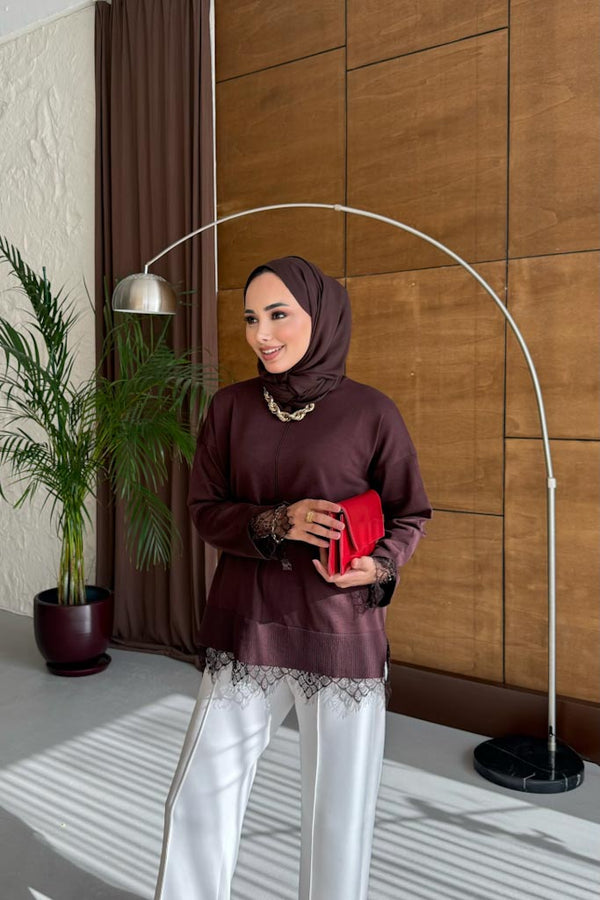 Ajda Pleated Skirt Set Petrol