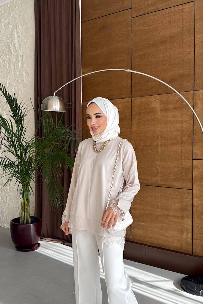 Ajda Pleated Skirt Set Petrol