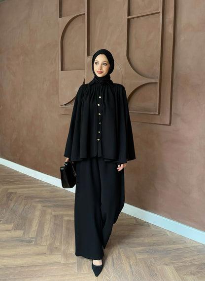 Jimen Pileli Takım Siyah