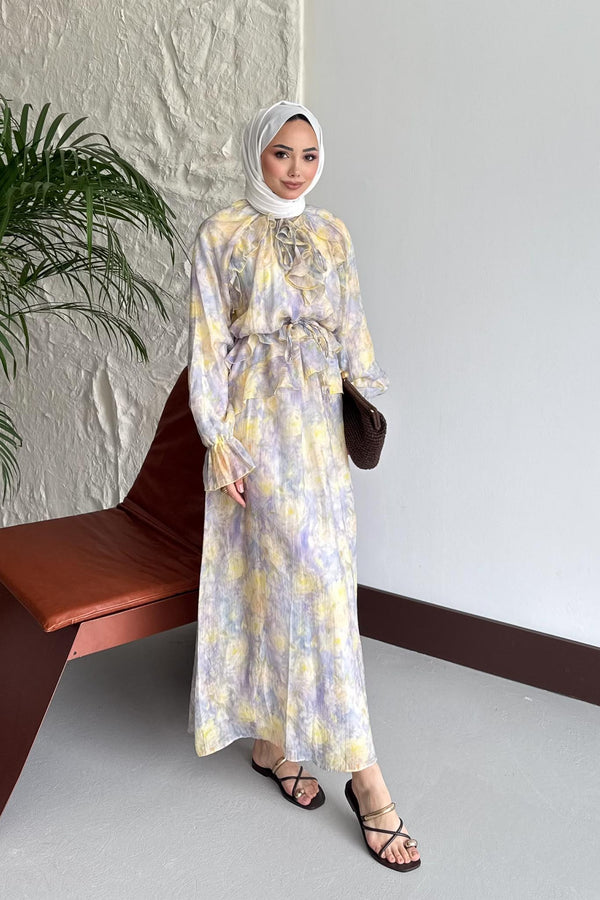 Maxi Elbise Lila