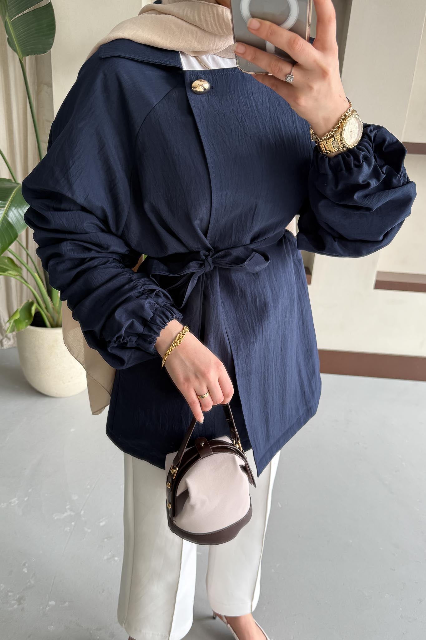 Ajda Pleated Skirt Set Petrol