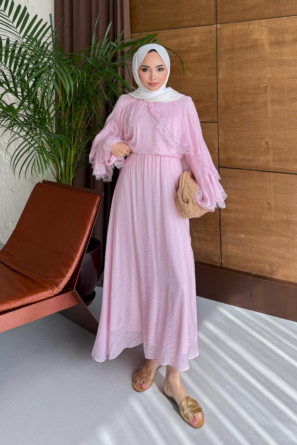 Mocca Güpürlü Takım Pembe