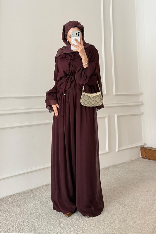 Nora Şifon Takım Bordo(Ön Sipariş)