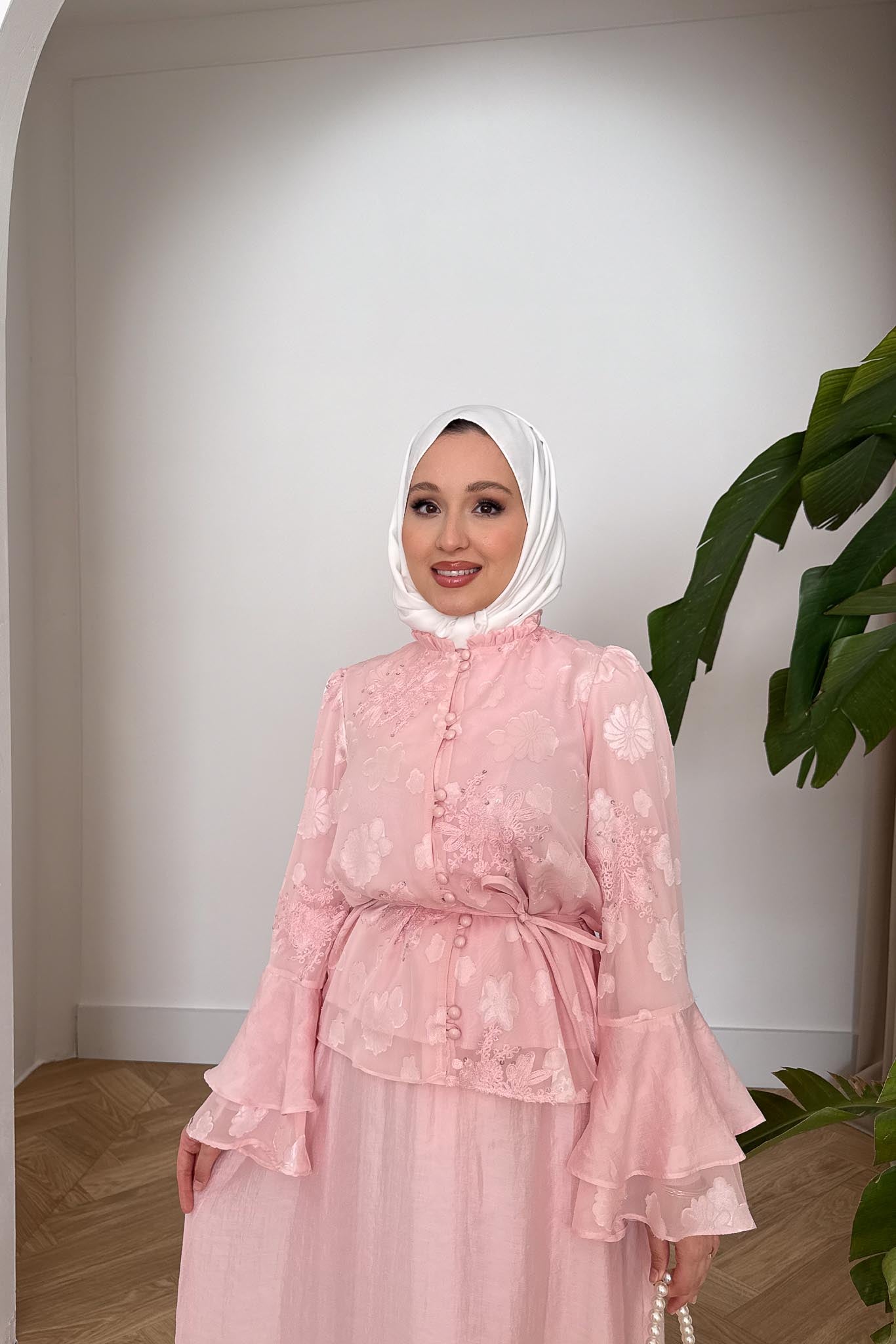 Papatya Volanlı Takım Pembe