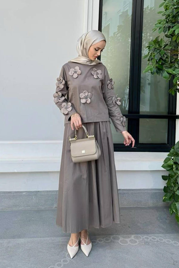 Afra Asymmetric Suit Indigo