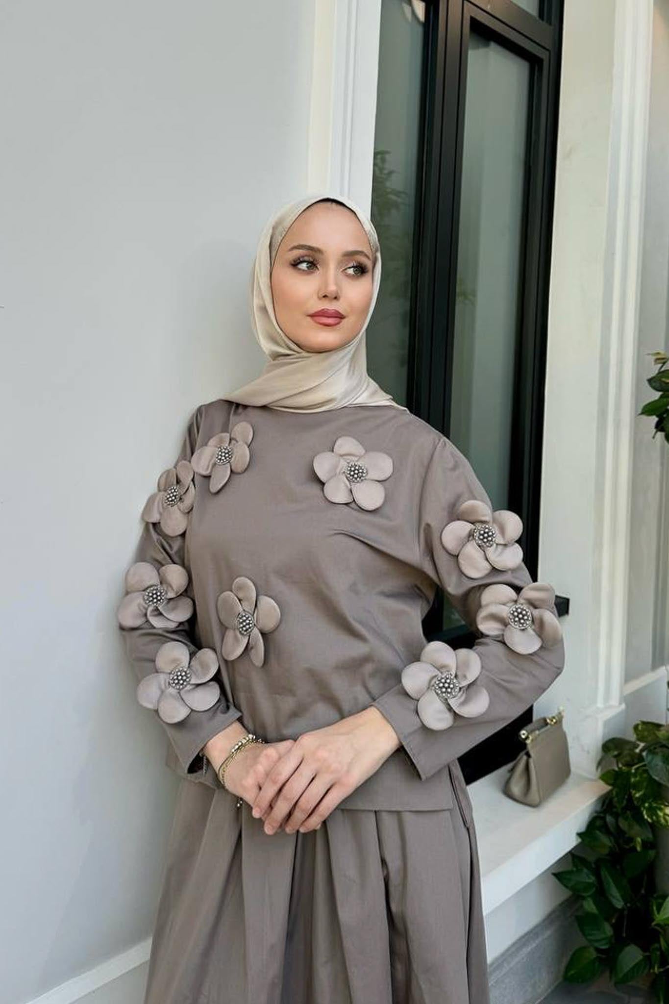 Afra Asymmetric Suit Indigo